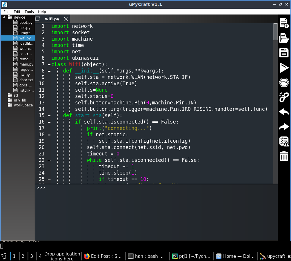 Install UpyCraft IDE Micropython